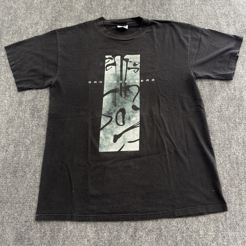 Vintage 1997 Dan Fogelberg Band Tour Shirt Short Sleeve Black T Shirt Size L